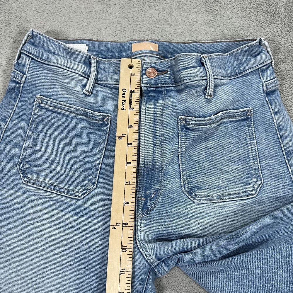 Mother Jeans Women 28 Patch Pocket Undercover Sneak California Cruiser Wide Leg - Picture 6 of 16